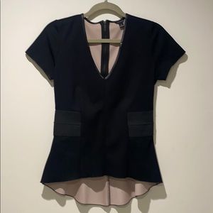 Ann Taylor Structured Black Top